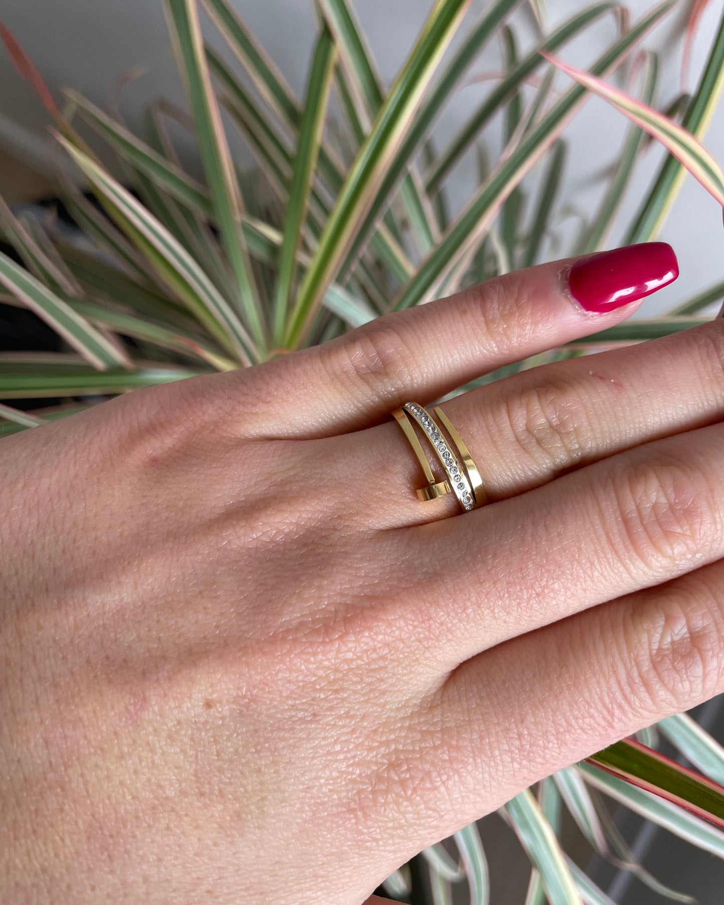 Bague clou - Dorée La boutique de Charlyne